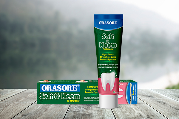 Orasore salt and neem toothpaste